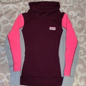 Pink cowell neck sweatshirt
